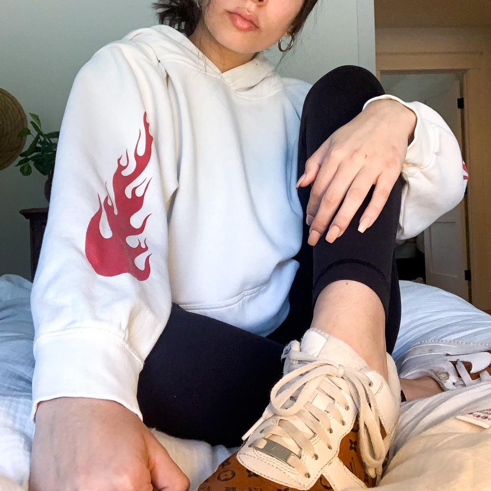 BRANDY MELVILLE FLAME HOODIE